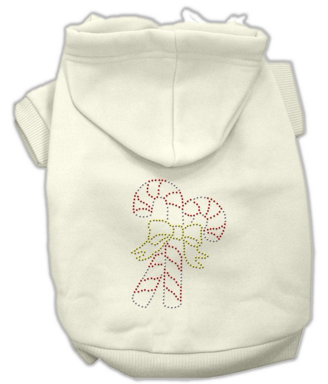 Candy Cane Hoodies Cream XXXL