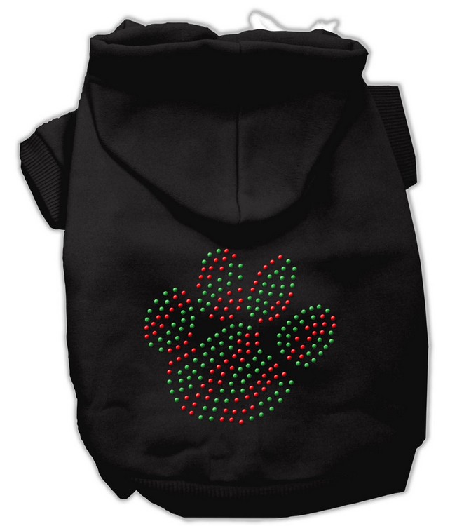 Holiday Paw Hoodies Black XS