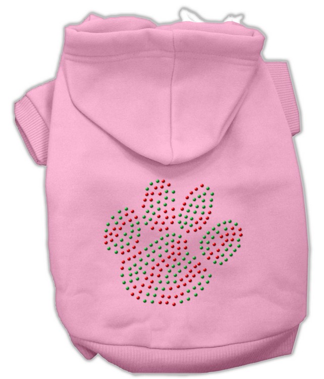 Holiday Paw Hoodies Pink L