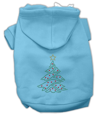 Christmas Tree Hoodie Baby Blue M