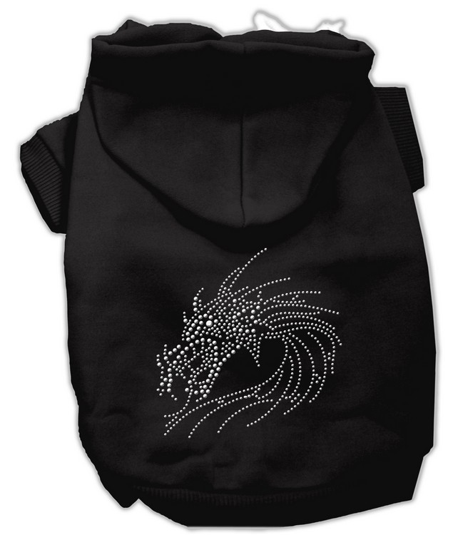Studded Dragon Hoodies Black L