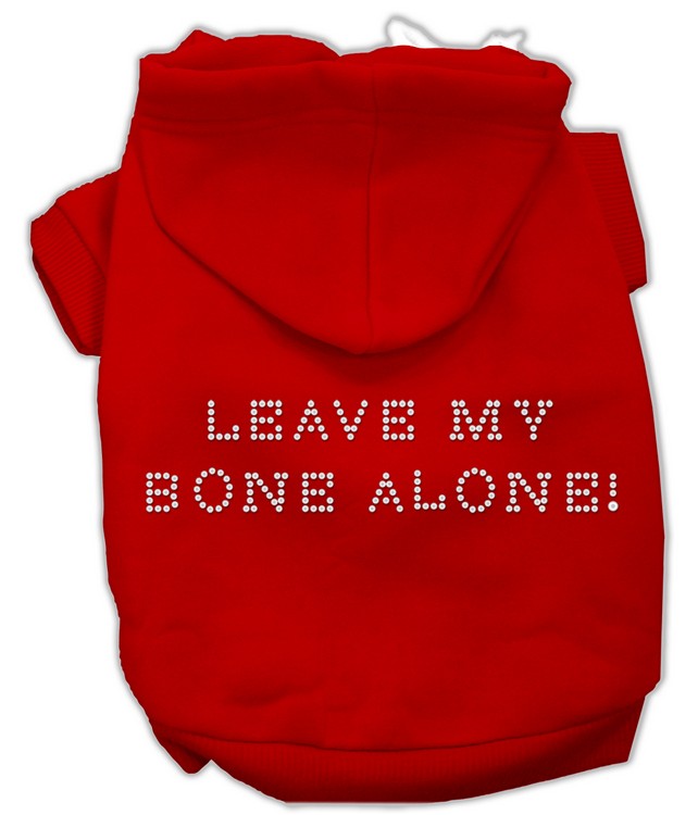 Leave My Bone Alone! Hoodies Red XXL