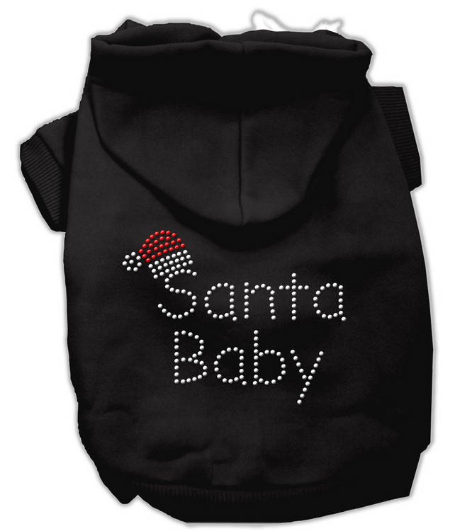 Santa Baby Hoodies Black XS