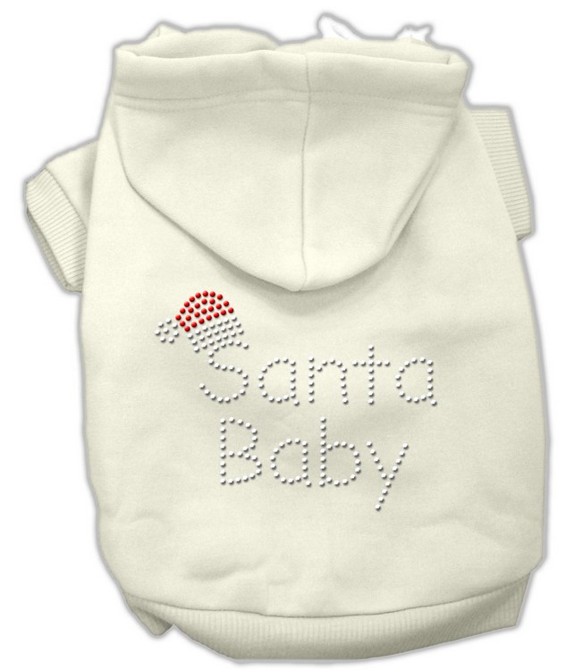 Santa Baby Hoodies Cream XS