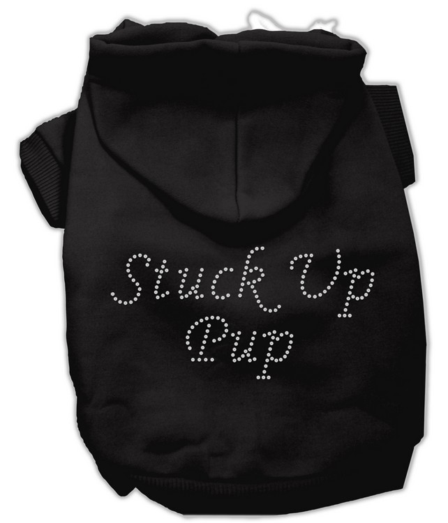 Stuck Up Pup Hoodies Black L
