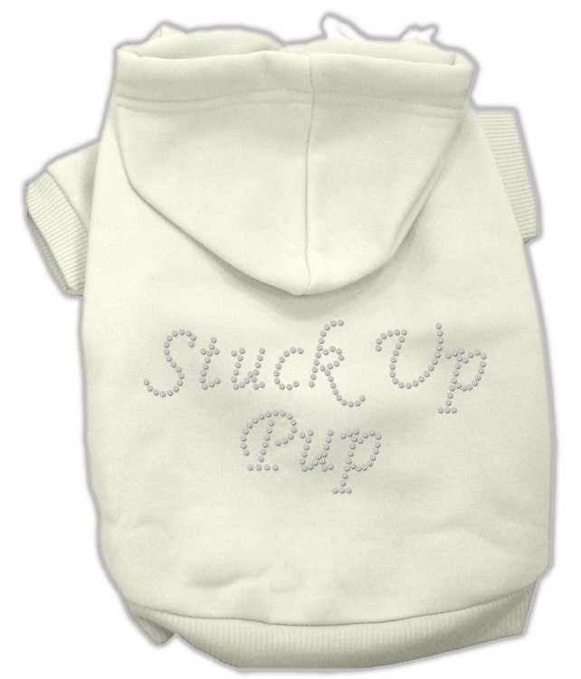 Stuck Up Pup Hoodies Cream L