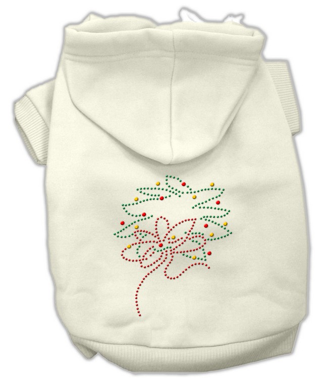 Christmas Wreath Hoodie Cream XS