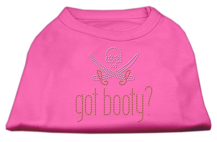 Got Booty? Rhinestone Shirts Bright Pink M