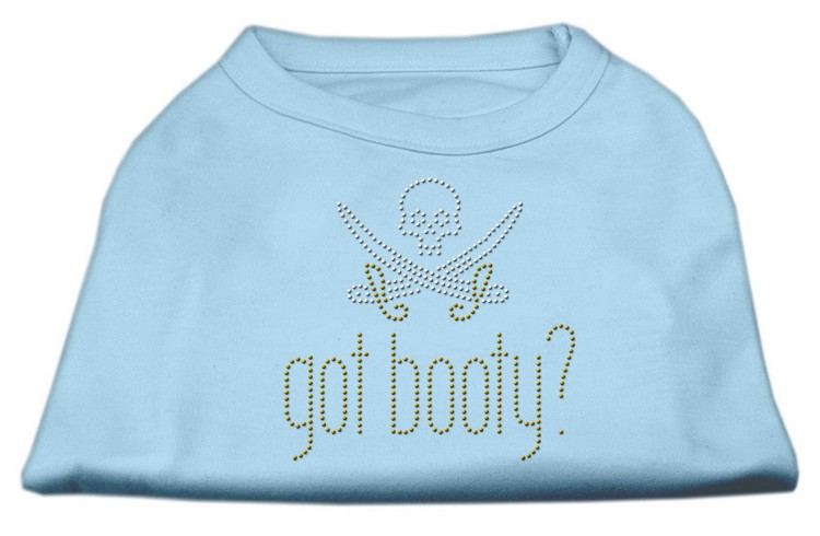 Got Booty? Rhinestone Shirts Baby Blue XXL