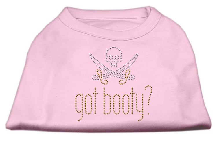 Got Booty? Rhinestone Shirts Light Pink XS