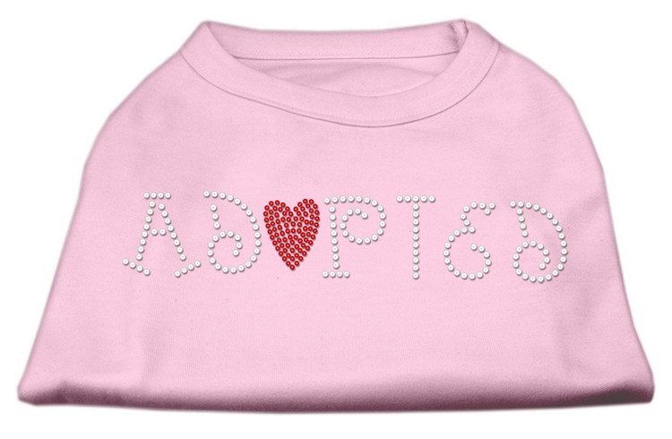 Adopted Rhinestone Shirt Light Pink XXL