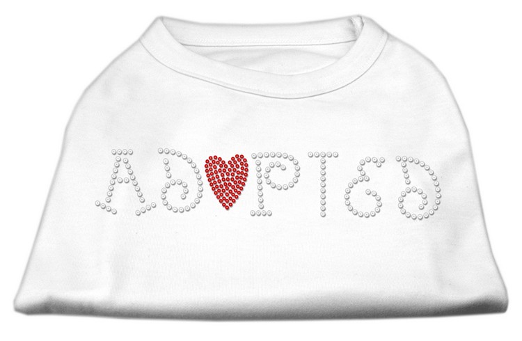 Adopted Rhinestone Shirt White XXL