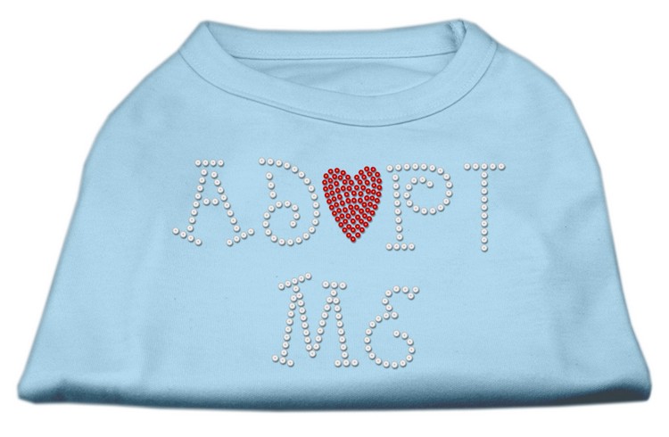 Adopt Me Rhinestone Shirt Baby Blue XL