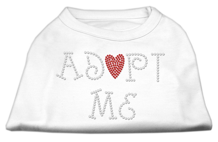 Adopt Me Rhinestone Shirt White XS