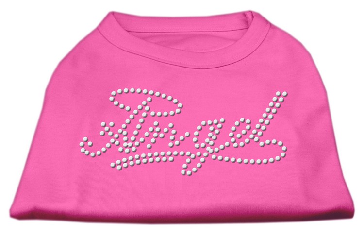 Angel Rhinestud Shirt Bright Pink XS