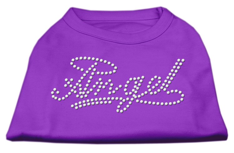 Angel Rhinestud Shirt Purple XS