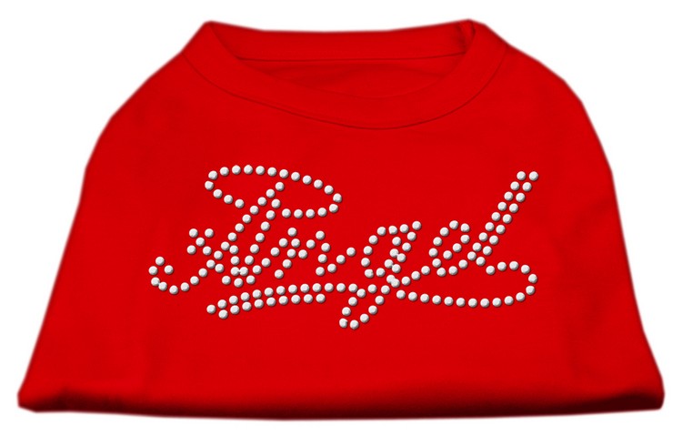 Angel Rhinestud Shirt Red XS