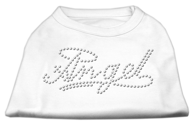 Angel Rhinestud Shirt White XS