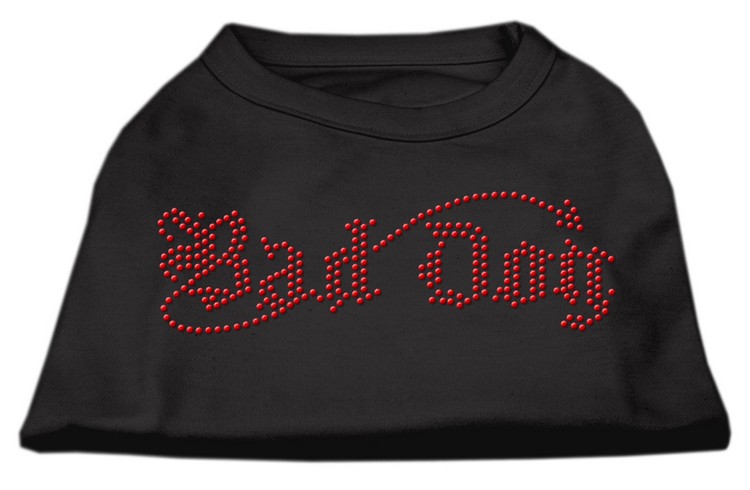 Bad Dog Rhinestone Shirts Black XS