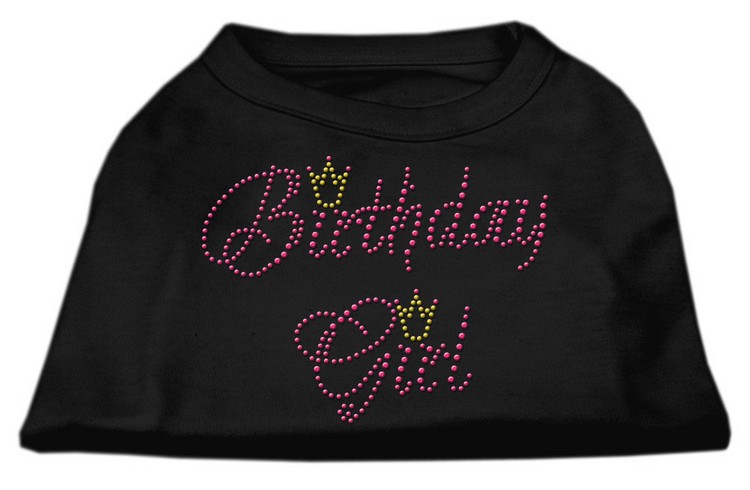 Birthday Girl Rhinestone Shirt Black S