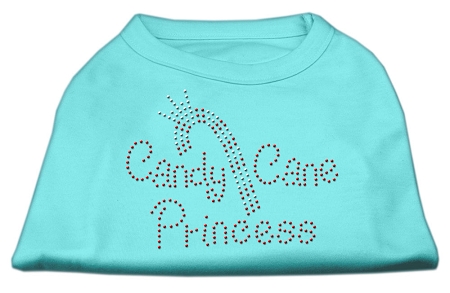 Candy Cane Princess Shirt Aqua L