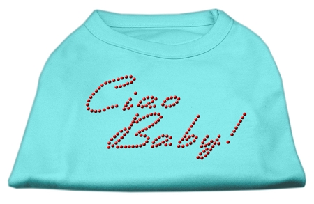 Ciao Baby Rhinestone Shirts Aqua XS