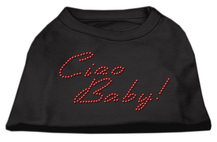 Ciao Baby Rhinestone Shirts Black XS