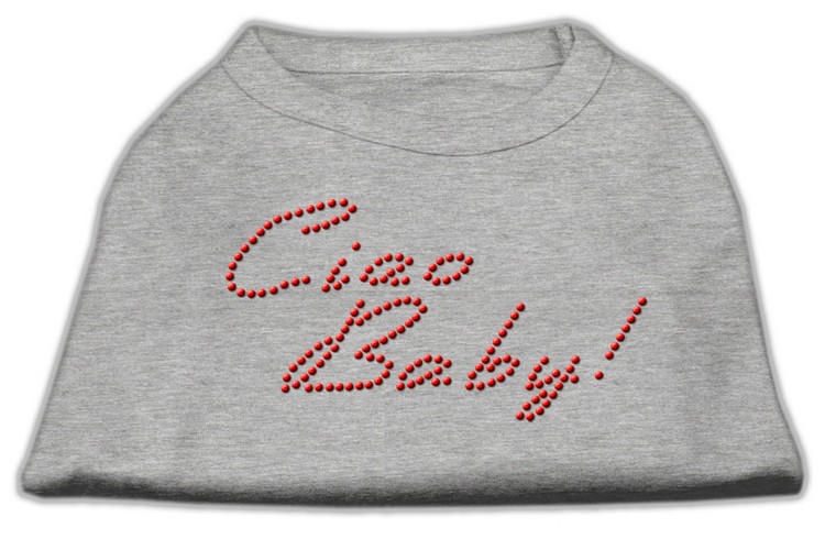 Ciao Baby Rhinestone Shirts Grey XS