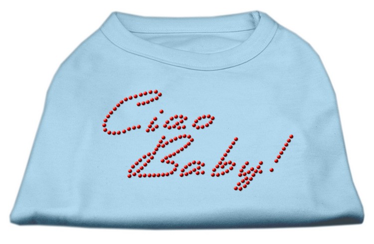 Ciao Baby Rhinestone Shirts Baby Blue XS