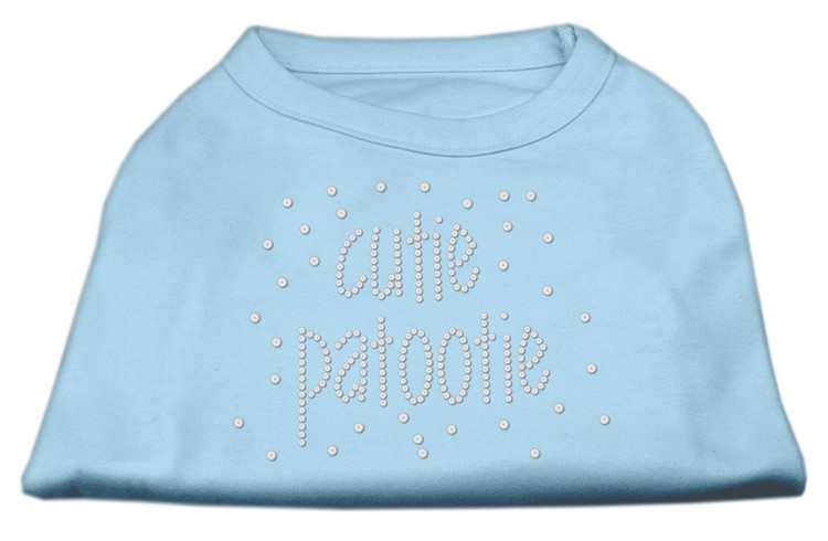 Cutie Patootie Rhinestone Shirts Baby Blue XL