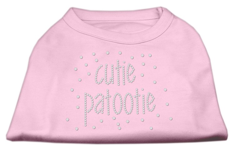 Cutie Patootie Rhinestone Shirts Light Pink XXXL