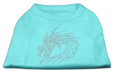 Studded Dragon Shirts Aqua XS