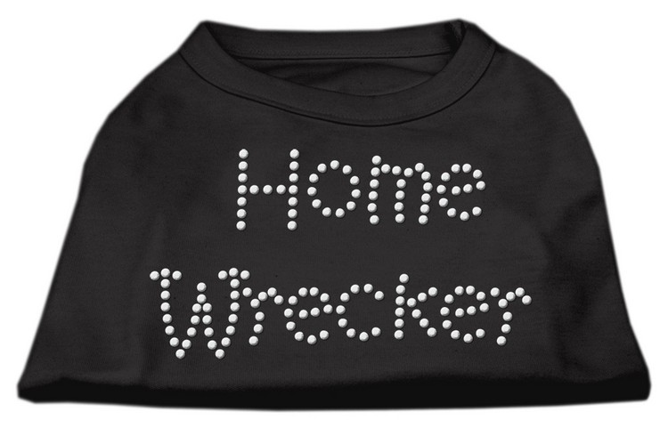 Home Wrecker Rhinestone Shirts Black XXXL