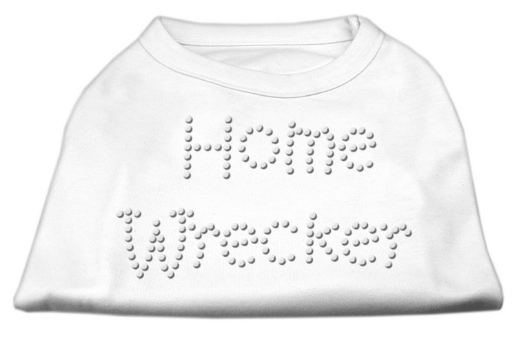 Home Wrecker Rhinestone Shirts White XXXL