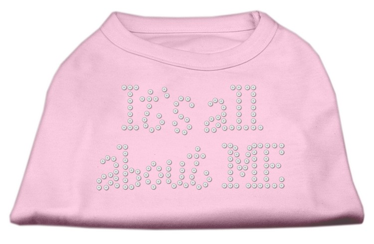 It's All About Me Rhinestone Shirts Light Pink XXL