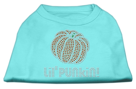 Lil' Punkin' Rhinestone Shirts Aqua XS