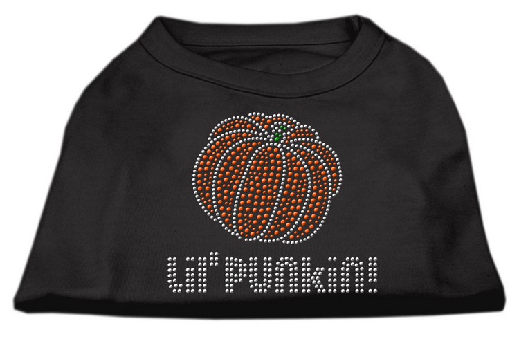 Lil' Punkin' Rhinestone Shirts Black S