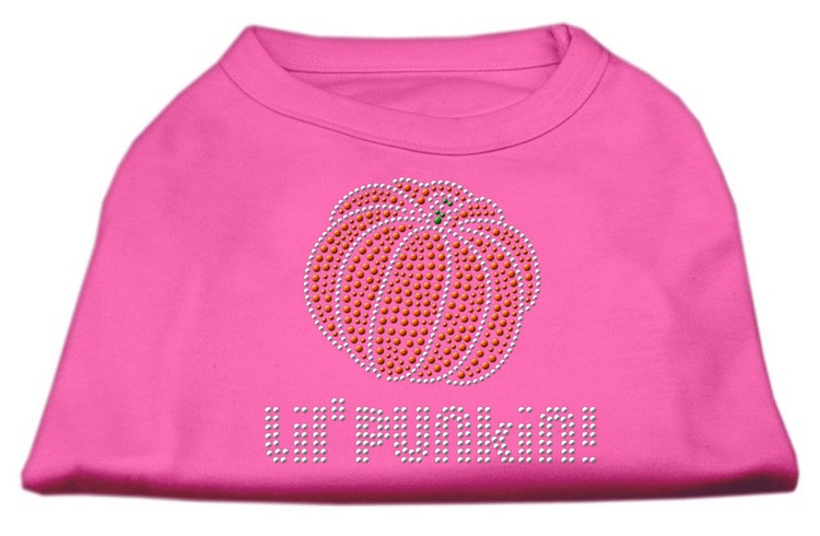 Lil' Punkin' Rhinestone Shirts Bright Pink L