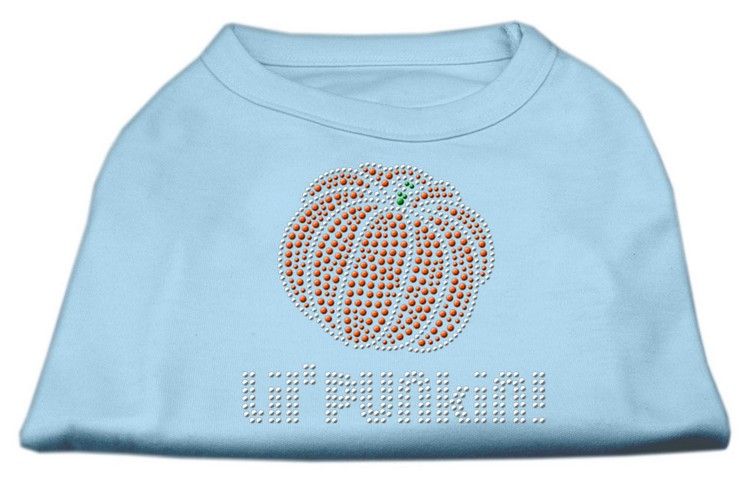 Lil' Punkin' Rhinestone Shirts Baby Blue M