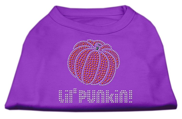 Lil' Punkin' Rhinestone Shirts Purple XS