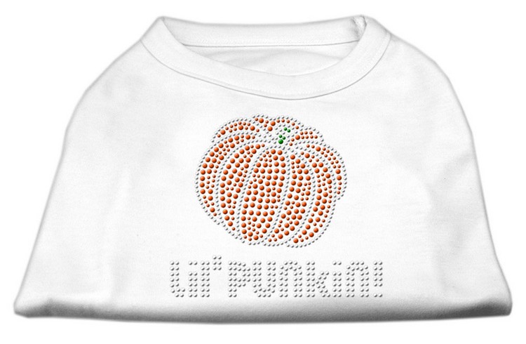 Lil' Punkin' Rhinestone Shirts White XS