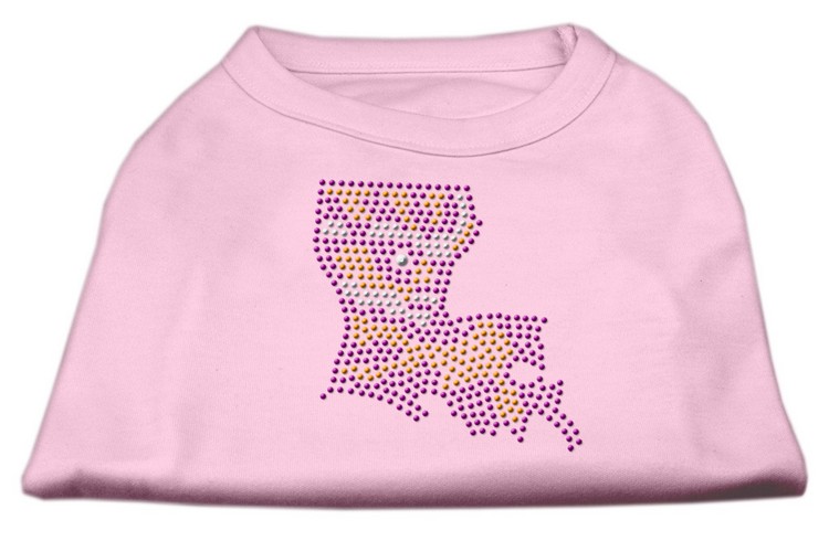 Louisiana Rhinestone Shirts Light Pink XS