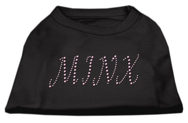 Minx Rhinestone Shirts Black XS