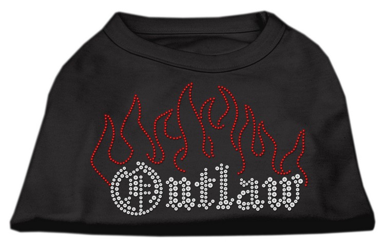 Outlaw Rhinestone Shirts Black XS