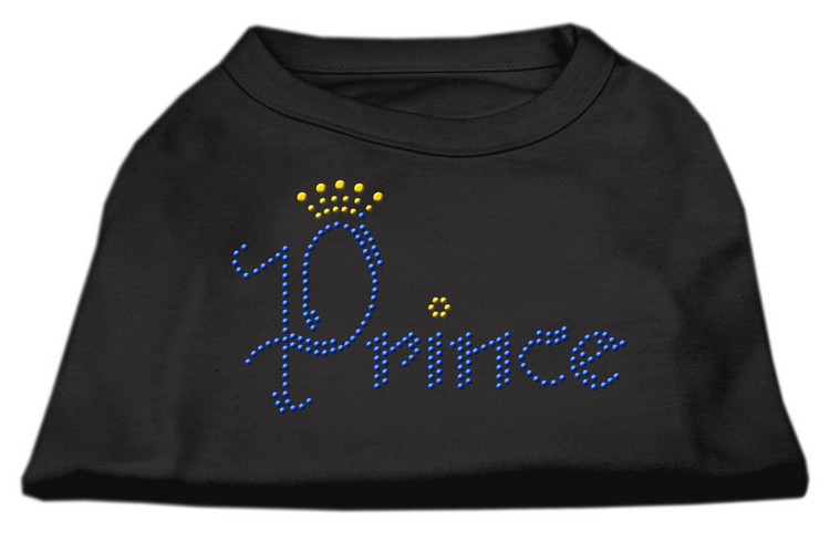 Prince Rhinestone Shirts Black XS