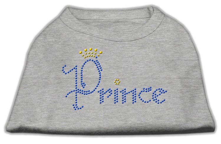 Prince Rhinestone Shirts Grey XXXL