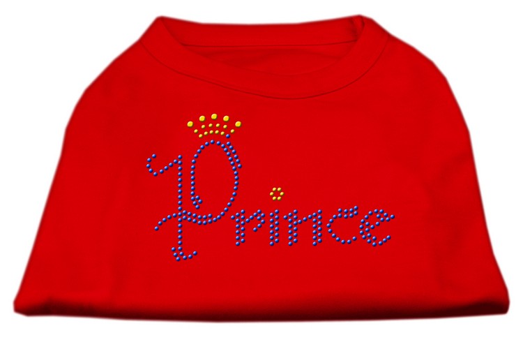 Prince Rhinestone Shirts Red XXL