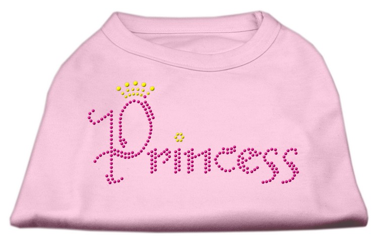 Princess Rhinestone Shirts Light Pink XXXL