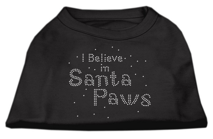 I Believe in Santa Paws Shirt Black S