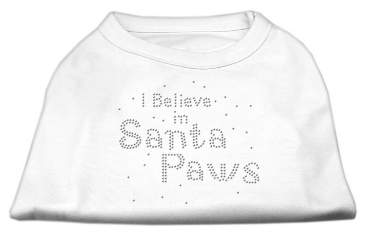 I Believe in Santa Paws Shirt White L